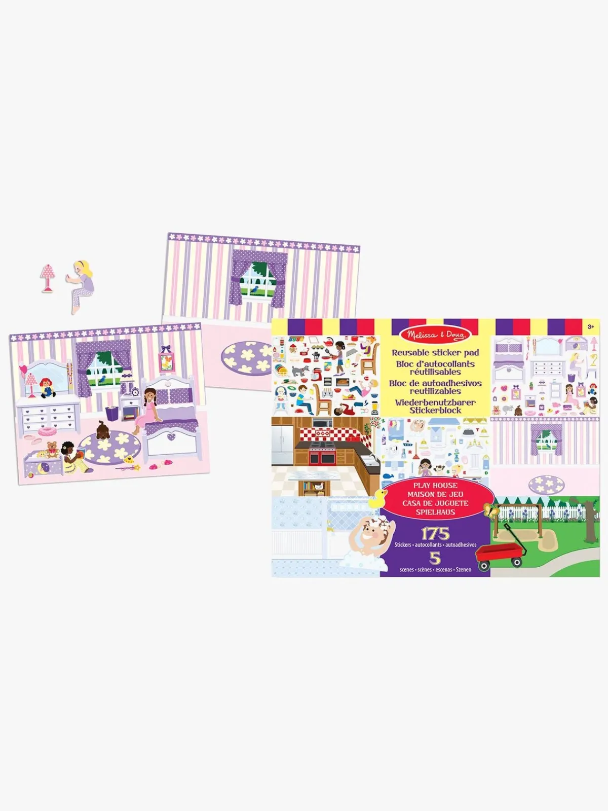 MelissaDoug Kreativt Legetøj-Melissa & Doug Klistermærkebog Legehus 175 Stk.