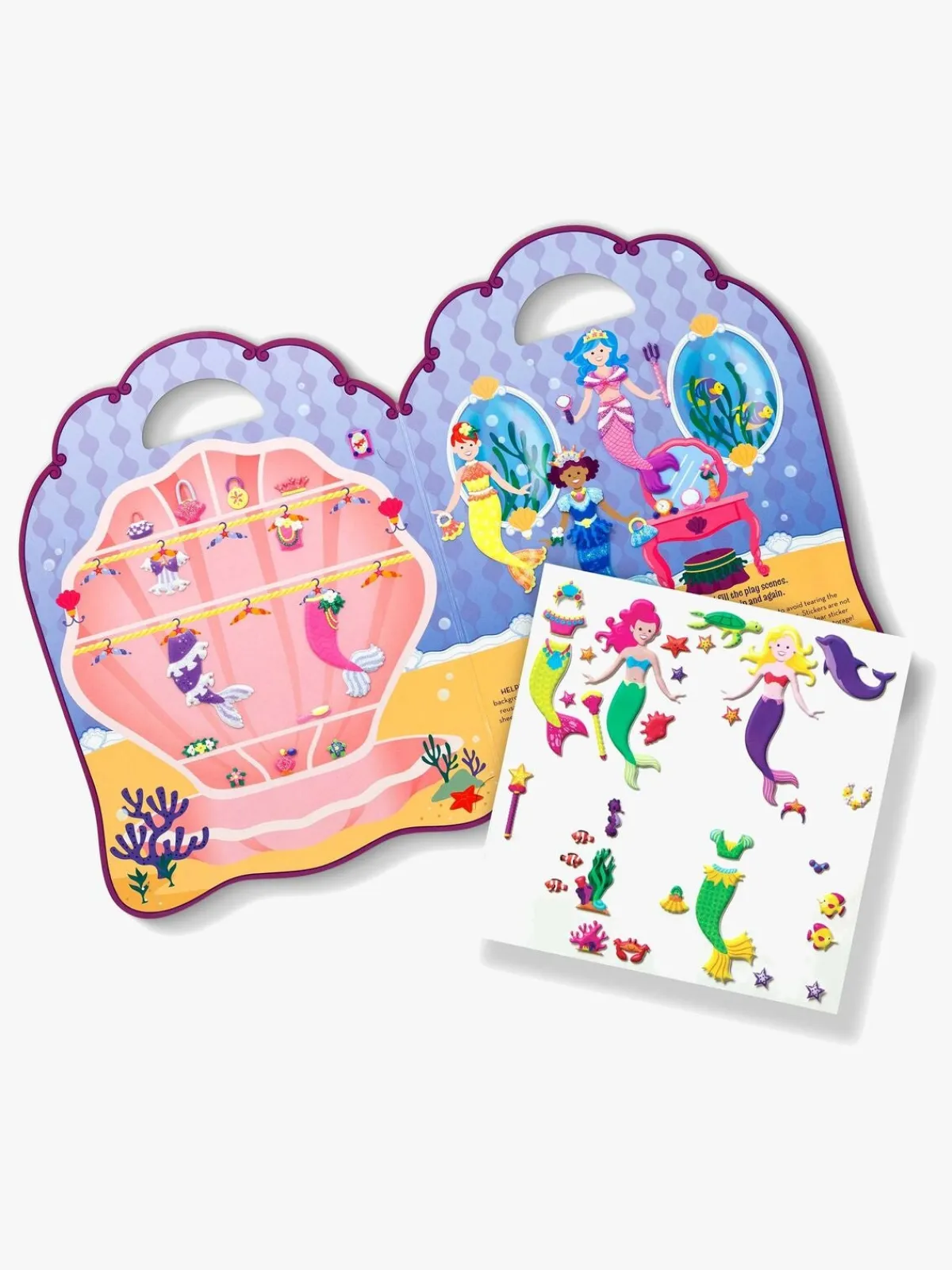 MelissaDoug Kreativt Legetøj-Melissa & Doug Klistermærkebog Havfruer 65 Stk.
