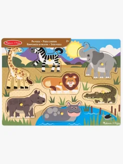 Spil & Puslespil|MelissaDoug Melissa & Doug Knoppuslespil Safari 7 Brikker Flerfarvet