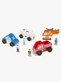 MelissaDoug Legetøjsbiler & -Fartøjer-Melissa & Doug Legesæt Redningstjeneste og Figurer 8 Dele