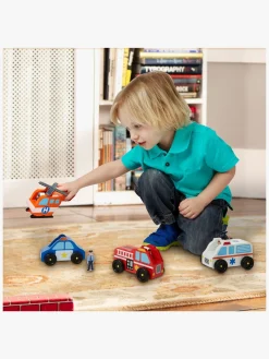 MelissaDoug Legetøjsbiler & -Fartøjer-Melissa & Doug Legesæt Redningstjeneste og Figurer 8 Dele