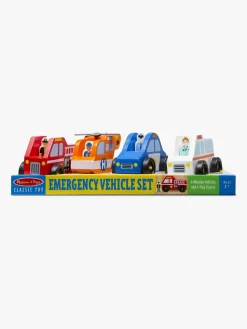 MelissaDoug Legetøjsbiler & -Fartøjer-Melissa & Doug Legesæt Redningstjeneste og Figurer 8 Dele