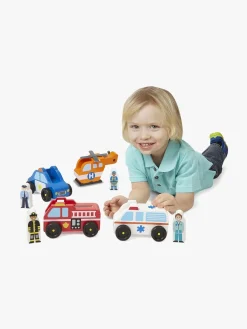MelissaDoug Legetøjsbiler & -Fartøjer-Melissa & Doug Legesæt Redningstjeneste og Figurer 8 Dele