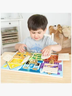 MelissaDoug Spil & Puslespil-Melissa & Doug Låsebræt 6 Låger med Dyr