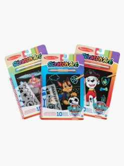 PawPatrol Kreativt Legetøj-Melissa & Doug Paw Patrol Scratch Art Aktivitetssæt 3-pak