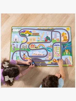 MelissaDoug Spil & Puslespil-Melissa & Doug Racerbane Gulvpuslespil & Legesæt 48 Brikker