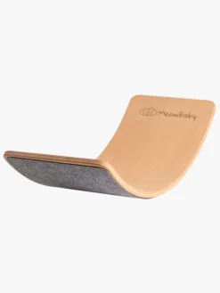 Meowbaby Motorisk Legetøj-Balancebræt, Grå/Natur