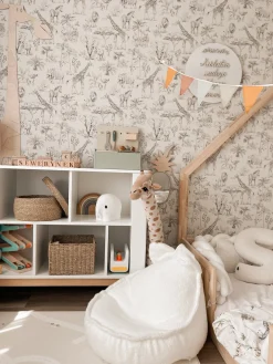 Børn Meowbaby Børnemøbler-Boucle Sækkestol Teddy, Hvid