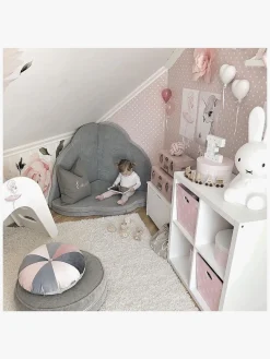 Interiør|Meowbaby Foam Sammenklappelig Legetæppe Velour 160x160, Lysegrå