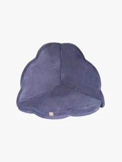 Interiør|Meowbaby Foam Sammenklappelig Legetæppe Velour 160x160, Blå-grå