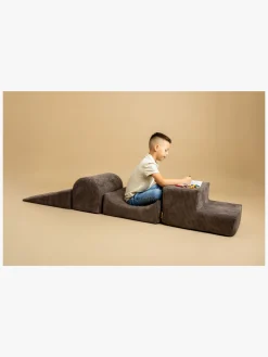 Børnemøbler|Meowbaby Foam Sæt 4 Elementer Kraftig Fløjl, Brun