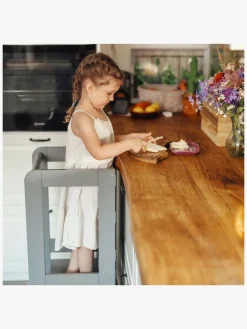 Børnemøbler|Meowbaby Læringstårn, Mørkegrå