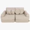 Børnemøbler|Meowbaby Play Pocket  Bygbar Sofa, Ecru