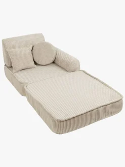 Børnemøbler|Meowbaby Play Pocket  Bygbar Sofa Plus Aesthetic, Ecru