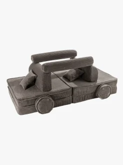 Børnemøbler|Meowbaby Play Premium Bygbar Sofa Kraftig Fløjl 80x50, Brun