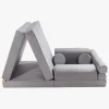 Børn Meowbaby Børnemøbler-Play Premium Slimcord  Bygbar Sofa, Grå