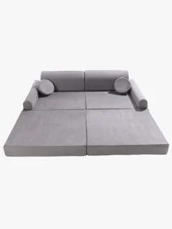 Børn Meowbaby Børnemøbler-Play Premium Slimcord  Bygbar Sofa, Grå