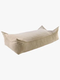 Børn Meowbaby Børnemøbler-Puf Rektangel Slimcord, Sandfarvet