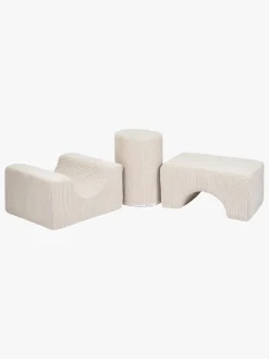Børn Meowbaby Børnemøbler-Shape Sæt 3 Elementer, Ecru