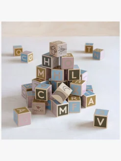 Micki Trælegetøj-Bogstavsklodser 36 Stk.