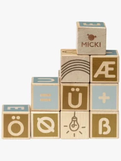 Micki Trælegetøj-Bogstavsklodser 36 Stk.