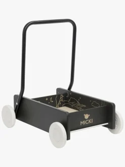 Babylegetøj|Micki Premium Gåvogn, Sort