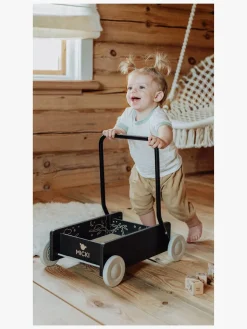 Babylegetøj|Micki Premium Gåvogn, Sort