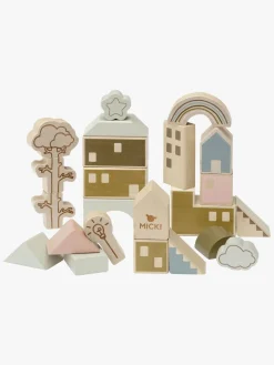 Trælegetøj|Micki Premium Temaklodser 23 Stk.