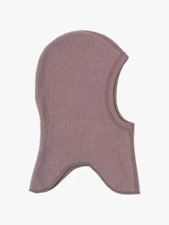 Børn MikkLine Tilbehør|Uldtøj-Mikk-Line Elefanthue Merinould, Twilight Mauve