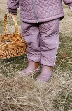 Gummistøvler|MikkLine Mikk-Line  Forede Gummistøvler Uldblanding, Twilight Mauve