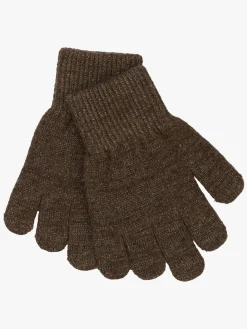 Tilbehør|MikkLine Mikk-Line Handsker Uldblanding 3-pak, Apple Butter-Chocolate Chip-Doeskin