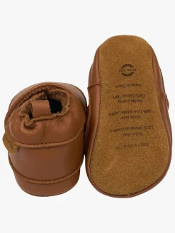 Børn MikkLine Hjemmesko-Mikk-Line Indesko Læder, Cognac