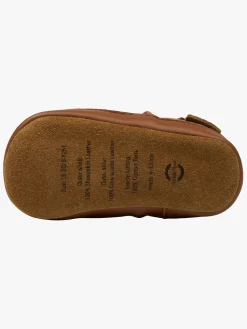 Børn MikkLine Hjemmesko-Mikk-Line Indesko Læder, Cognac