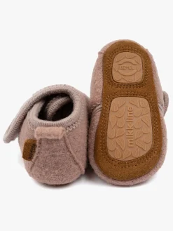 Hjemmesko|MikkLine Mikk-Line Indesko Uld, Adobe Rose Lyserød