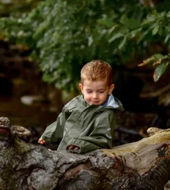 Regntøj|MikkLine Mikk-Line Regnsæt med Seler, Dusty Olive