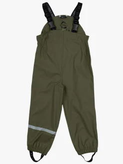 Regntøj|MikkLine Mikk-Line Regnsæt med Seler, Dusty Olive