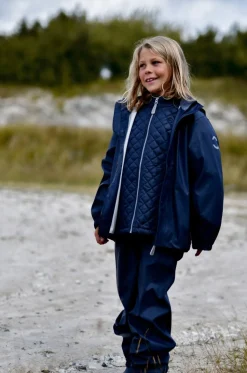 Regntøj|MikkLine Mikk-Line Regnsæt med Seler, Blue Nights