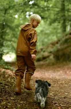 Børn MikkLine Regntøj-Mikk-Line Regnsæt med Seler, Rubber