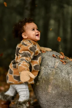 Fleecetøj|MikkLine Mikk-Line Teddy Fleecetrøje, Burlwood