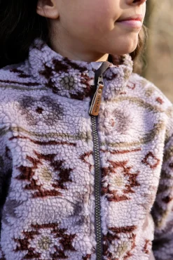 Børn MikkLine Fleecetøj-Mikk-Line Teddy-jakke, Cloud Gray