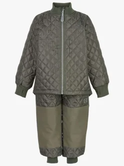 Vintertøj|Overtøj|MikkLine Mikk-Line Termosæt, Dusty Olive