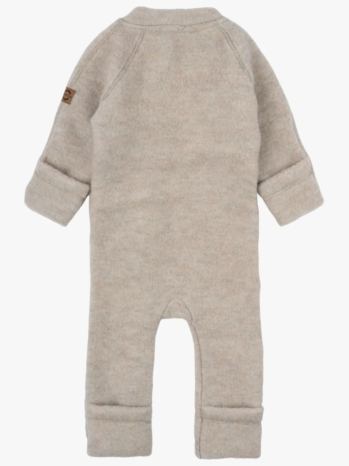 Børn MikkLine Heldragter|Uldtøj-Mikk-Line Ulddragt Merino, Melange Offwhite