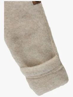 Børn MikkLine Heldragter|Uldtøj-Mikk-Line Ulddragt Merino, Melange Offwhite