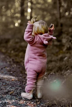 Heldragter|Uldtøj|MikkLine Mikk-Line Ulddragt Merinould med Ører, Burlwood