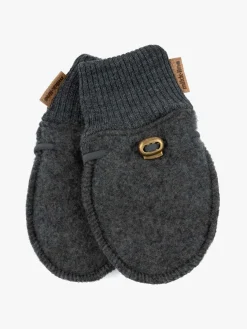 Børn MikkLine Tilbehør-Mikk-Line Vanter Merinould, Anthracite Melange