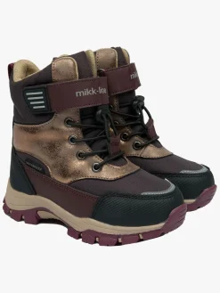 Børn MikkLine Støvler & Vinterstøvler-Mikk-Line Vinterstøvler, Raisin