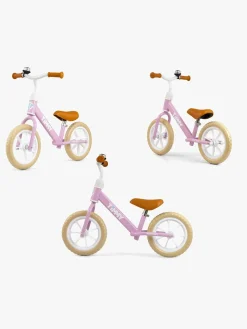 Cykler|MillyMally Milly Mally Løbecykel Timmy 12 Tommer, Pink Brun/Lyserød/Hvid