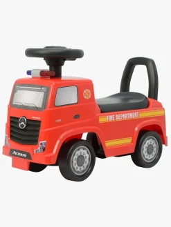 Pedal- & Gåbiler|MillyMally Milly Mally Mercedes-Benz Actros Ride on Brandbil, Rød Rød/Sort