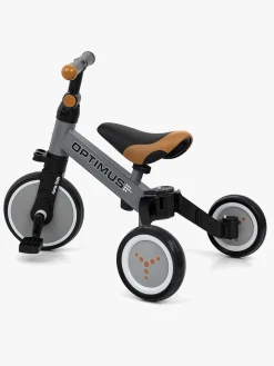 Cykler|MillyMally Milly Mally Optimus 3-i-1 Trehjulet Cykel, Grå Grå