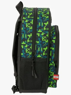 Tasker|Minecraft Junior Rygsæk 15L TNT, Grøn/Sort